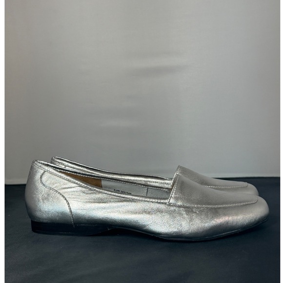 Array Shoes - Array Metallic Leather Loafers Women's 9.5N